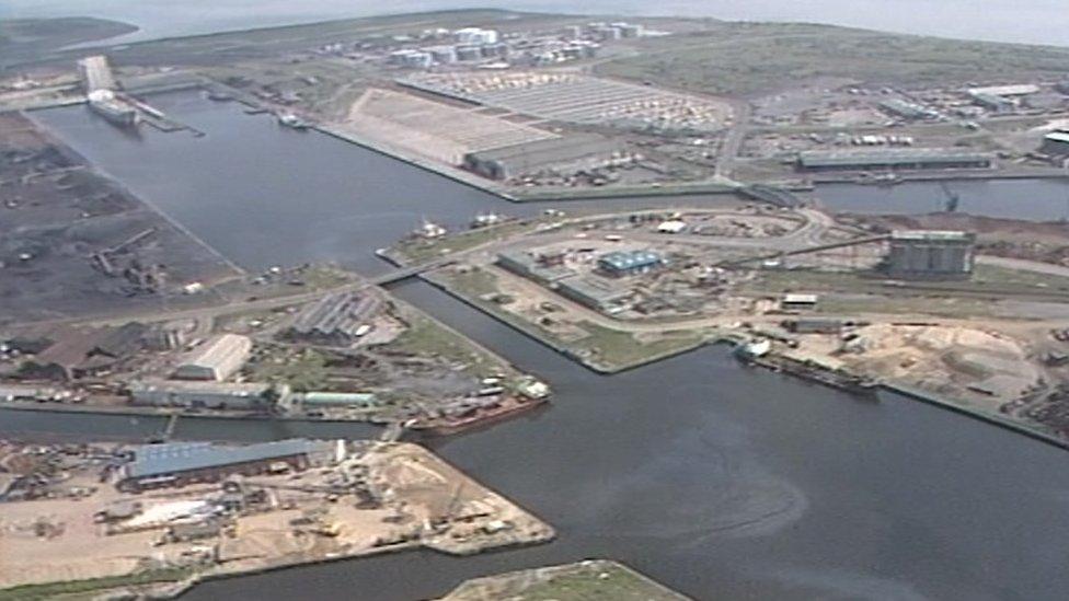 Cardiff Bay in 1987