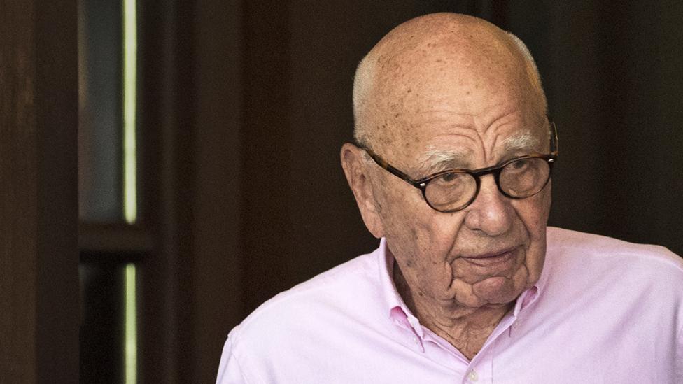 Rupert Murdoch arrives at the Sun Valley Resort of the annual Allen & Company Sun Valley Conference, July 10, 2018 in Sun Valley, Idaho