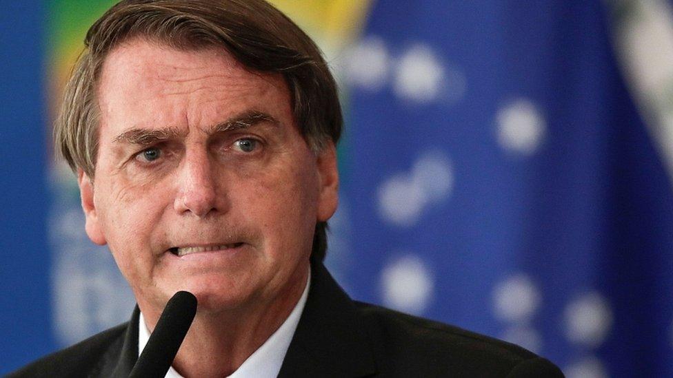 Jair Bolsonaro in Brasilia, Brazil, 10 March 202