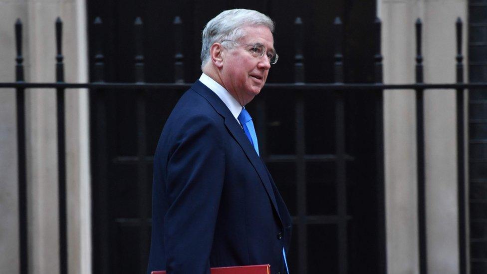 Defence secretary Michael Fallon