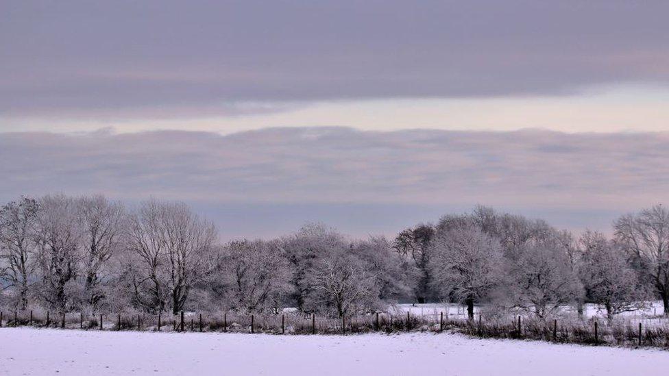 Snow and frost in Teesdale