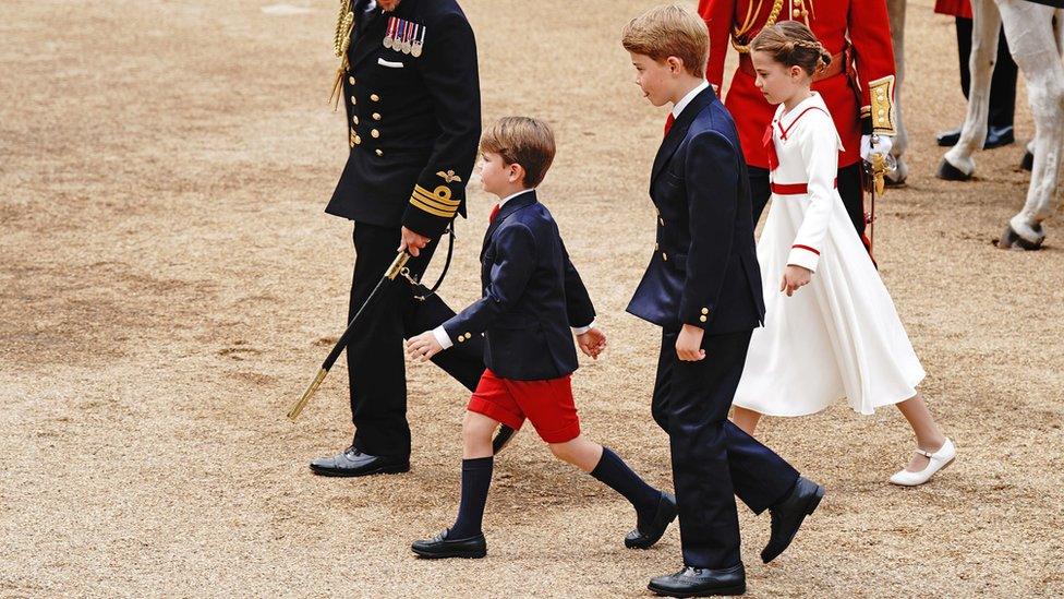 Prince Louis and George and Princess Charlotte