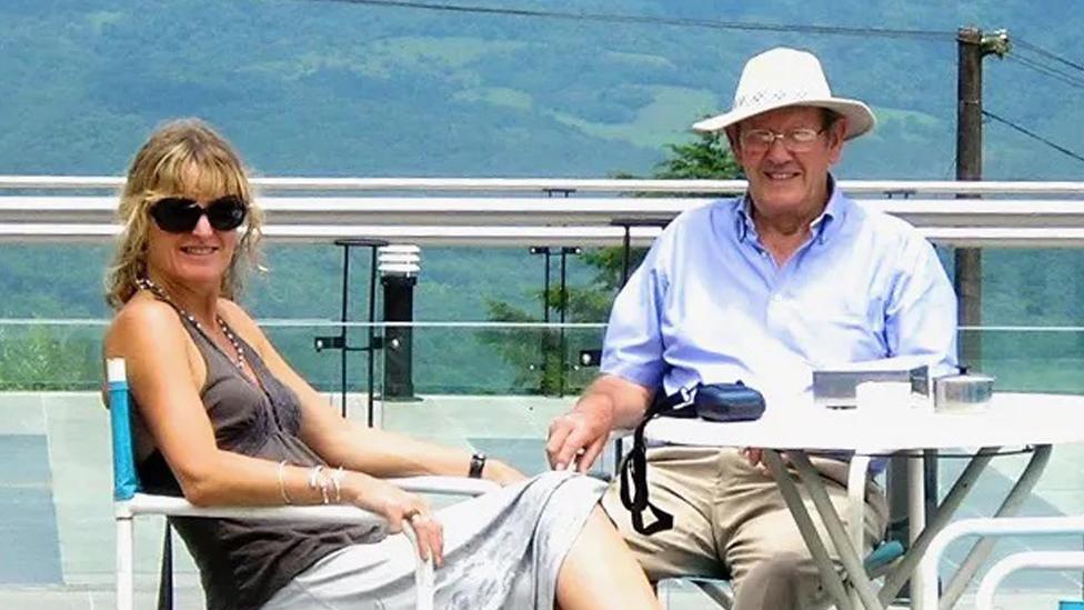 Carolyn Stephens with her father Vincent