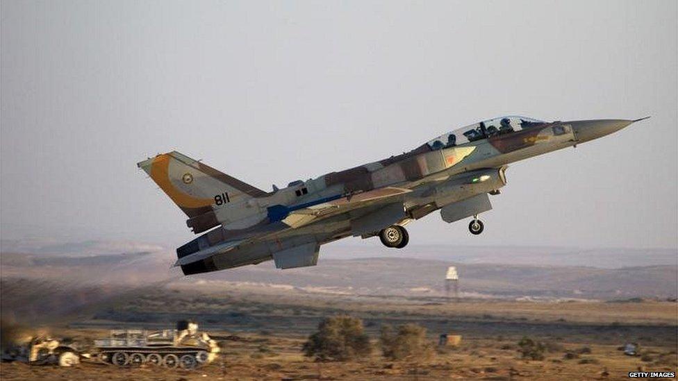 Israeli F-16 fighter plane