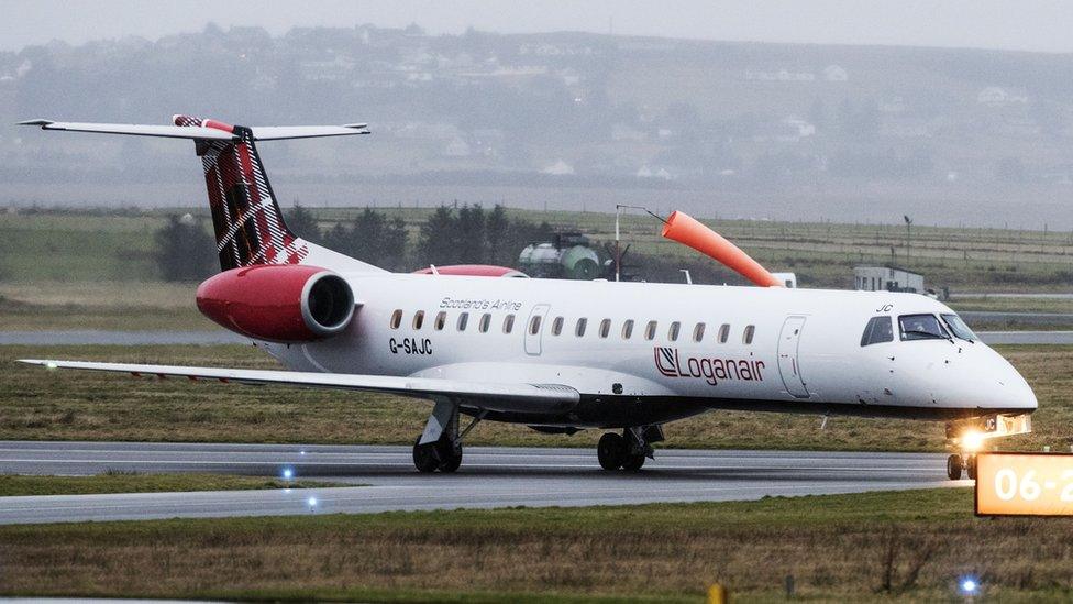 A Loganair plane