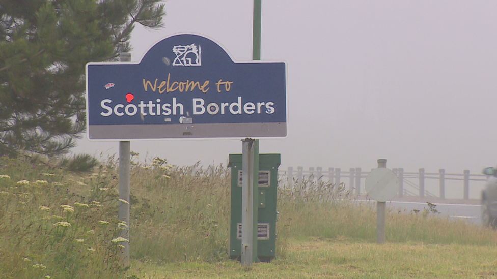 Scottish Borders sign