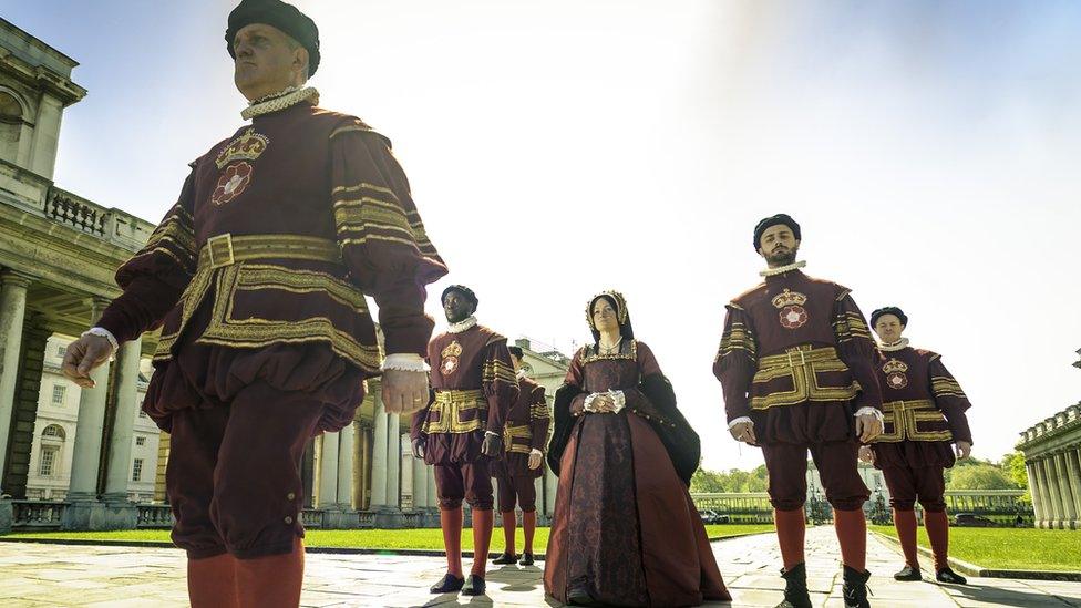 Anne being led away from Greenwich by guards