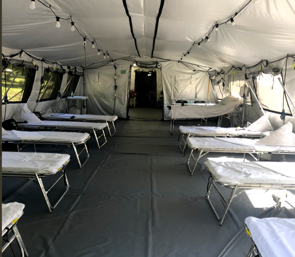 pop-up field hospital