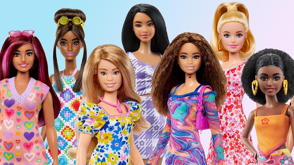 A picture of the Barbie doll range