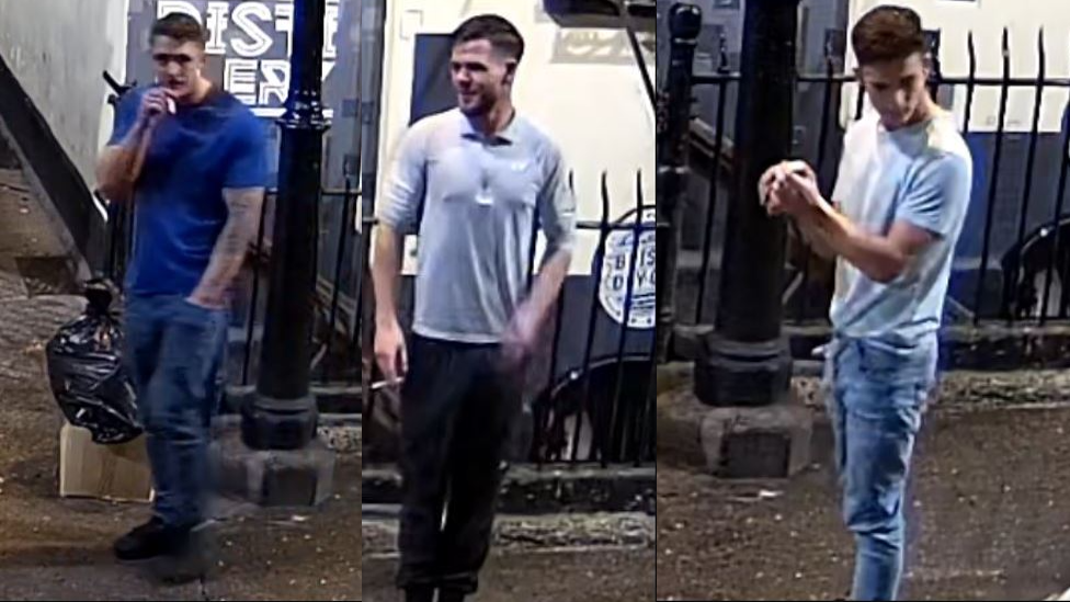 Three men captured on CCTV