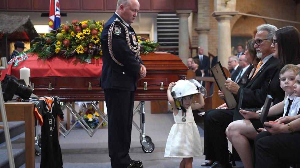 Funeral service in Sydney church