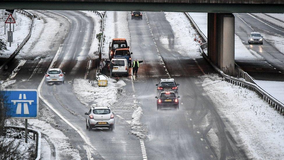 Crash between Gloucester and Cheltenham