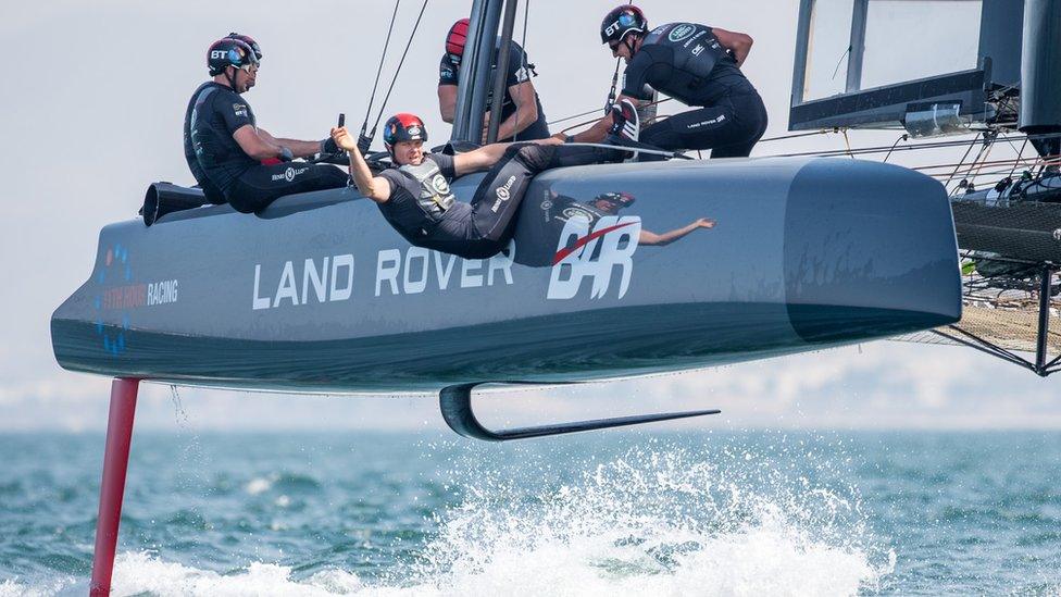 Land Rover BAR boat