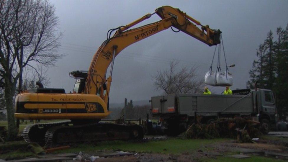 Clear-up in Ballater