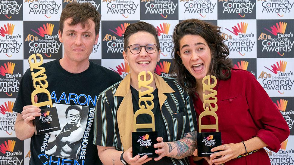 Sam Campbell, Sian Davies and Lara Ricote