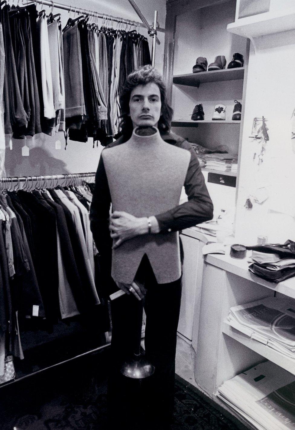 Paul Smith in his original Nottingham shop