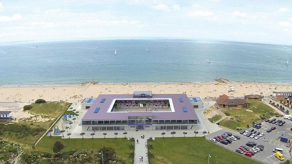 CGI of Sandbanks stadium design