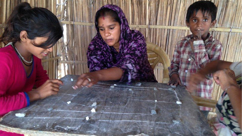 Pakistani Hindus at a camp in Delhi