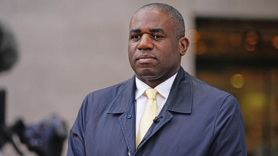 Shadow foreign secretary David Lammy