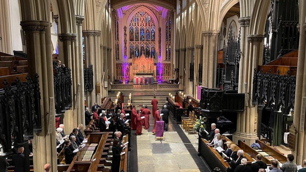 Service at Leeds Minster