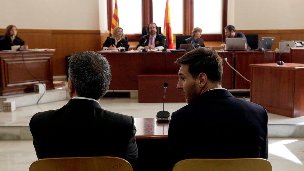 Messi and father in court