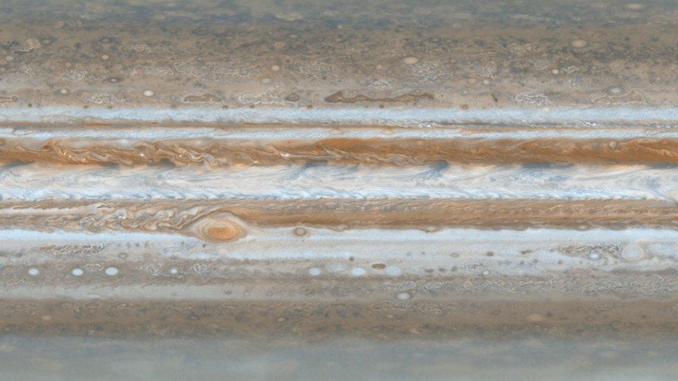 close-up picture of Jupiter