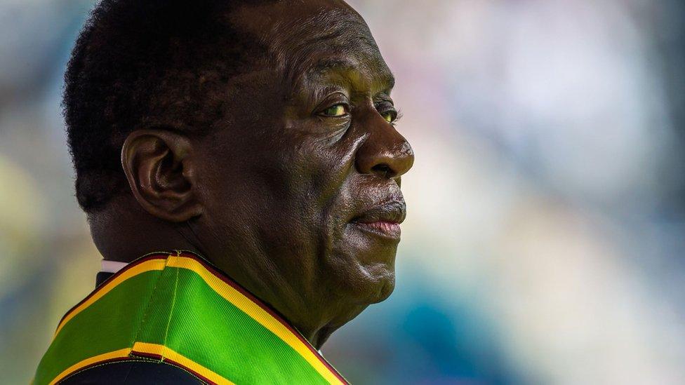 Zimbabwean President Emmerson Mnangagwa