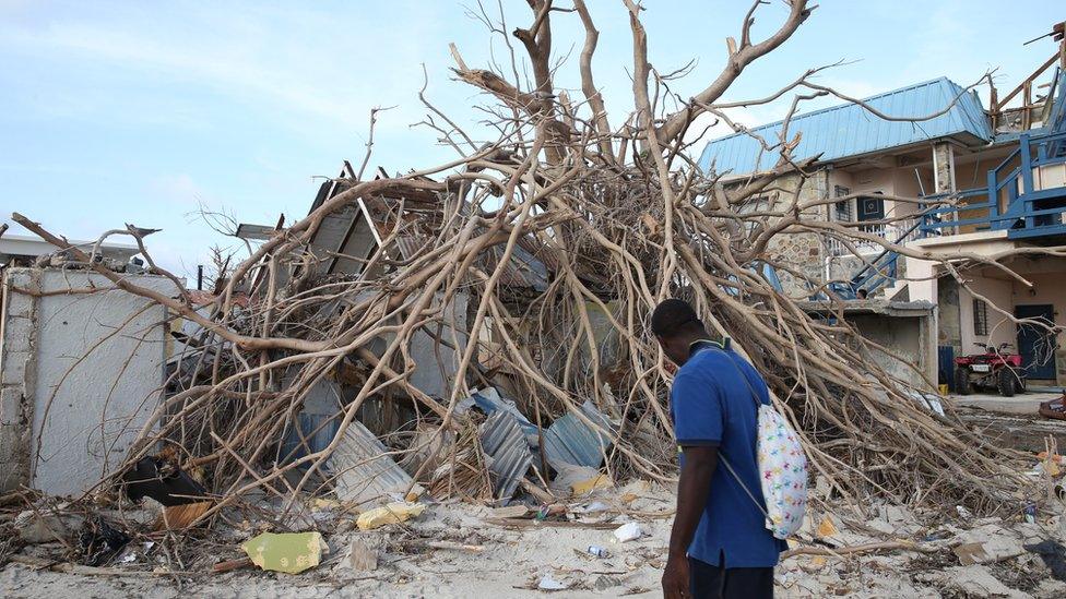 Hurricane Irma aftermath Sint Maarten