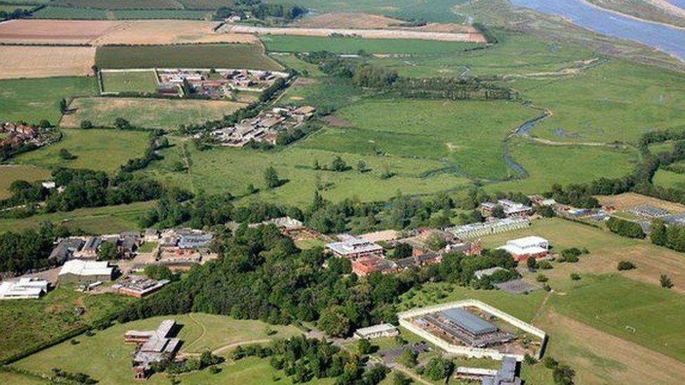 aerial of prison
