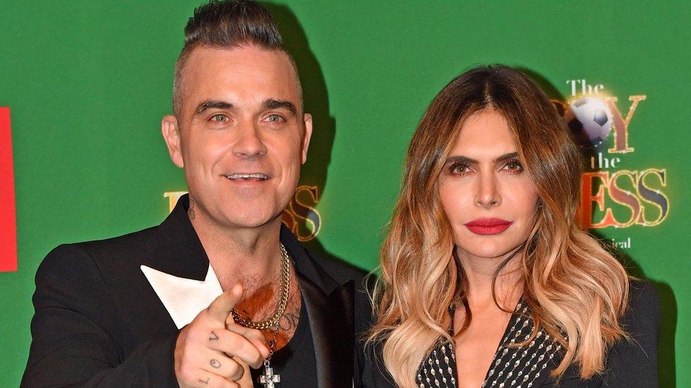 Robbie Williams and Ayda Field