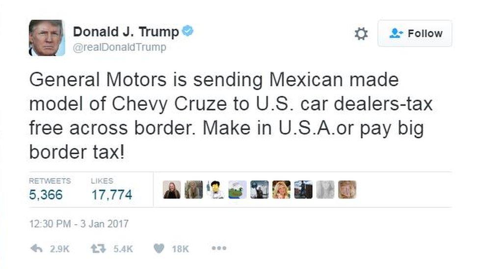 Donald Trump tweet