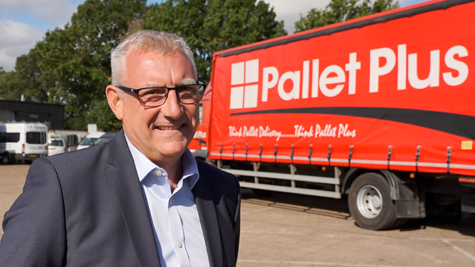 Gary Rowe of Pallet Plus near Colchester