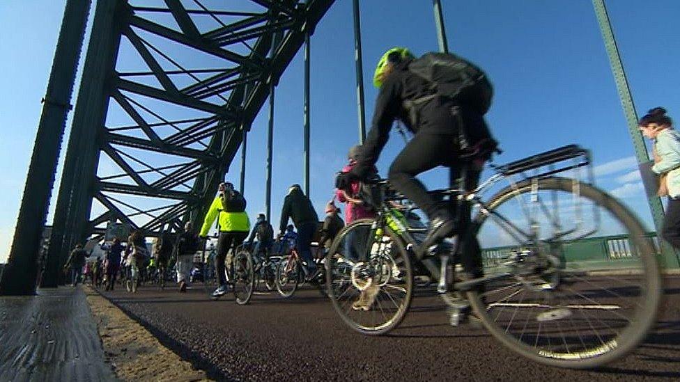 Extinction Rebellion protest in Newcastle