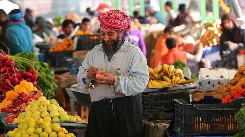 Man in market