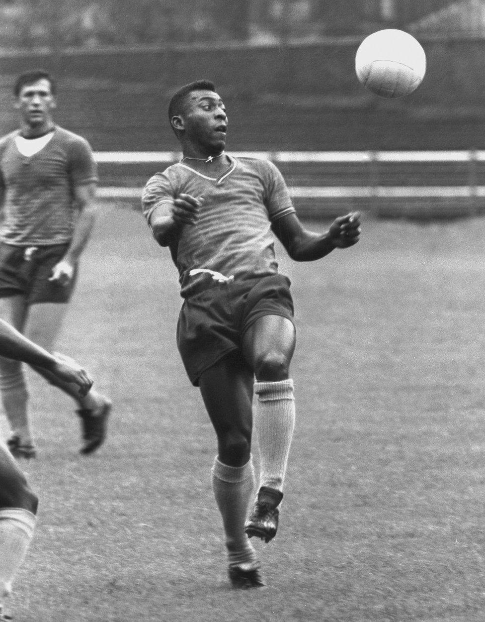 Pele at Rugby Park