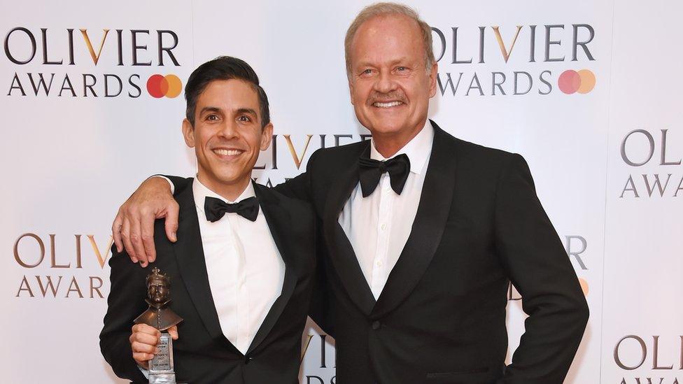 Matthew Lopez and Kelsey Grammer