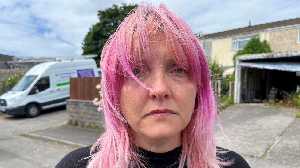 Neighbour Siany Martin standing outside her home