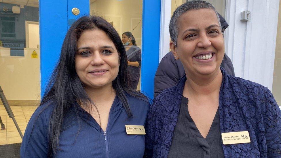 Dentists outside the new St Pauls surgery