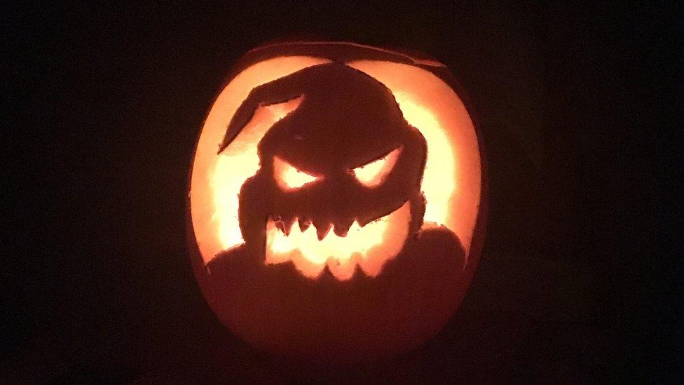 Carved pumpkin