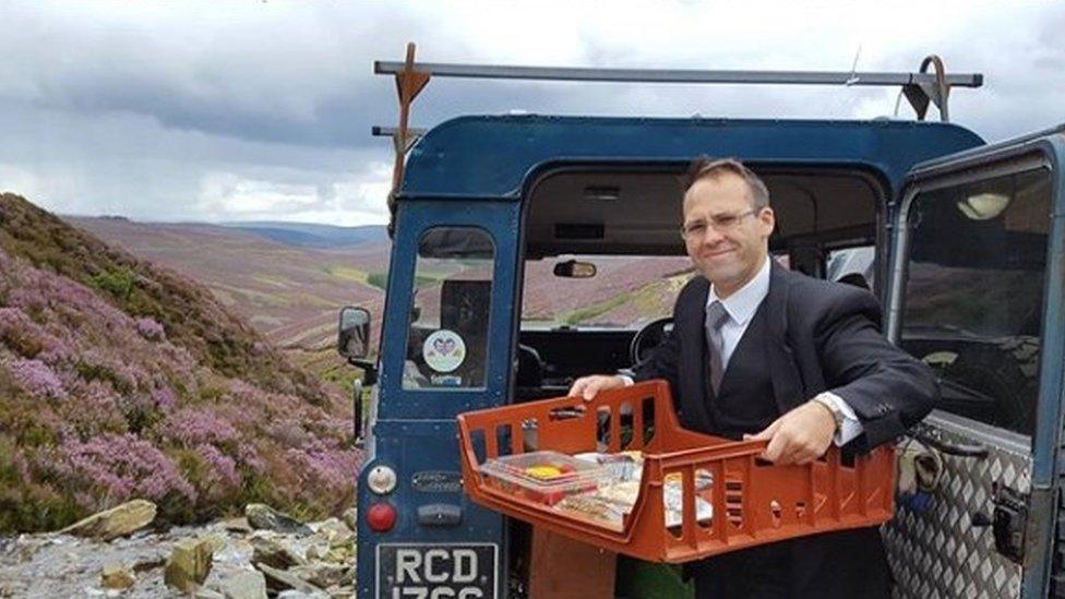 Simeon Rosset providing lunch at shooting estate