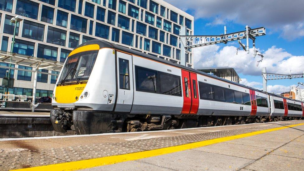 A refurbished class 170 in Cardiff