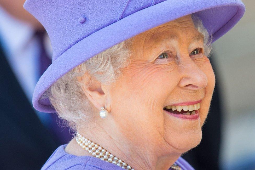 The Queen during the visit