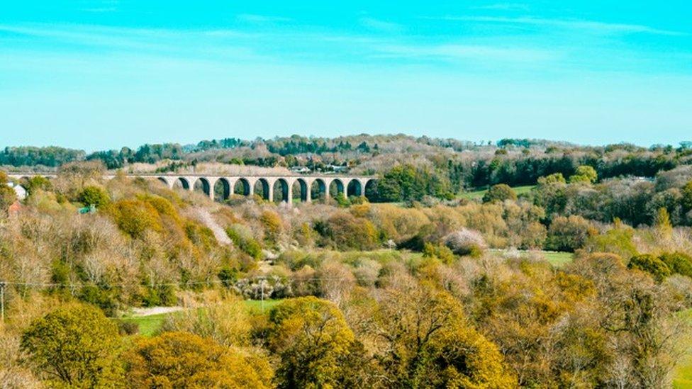 Pontcysylite aqueduct in Wrexham county