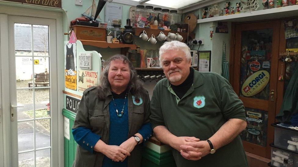 Hilary and Paul Kennelly of the West Wales Museum of Childhood