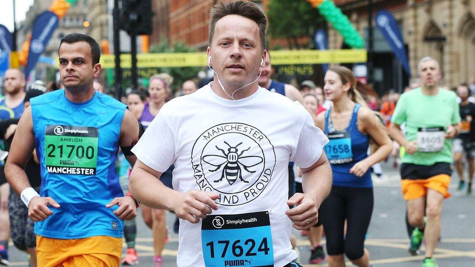 Runners take part in the Great Manchester Run