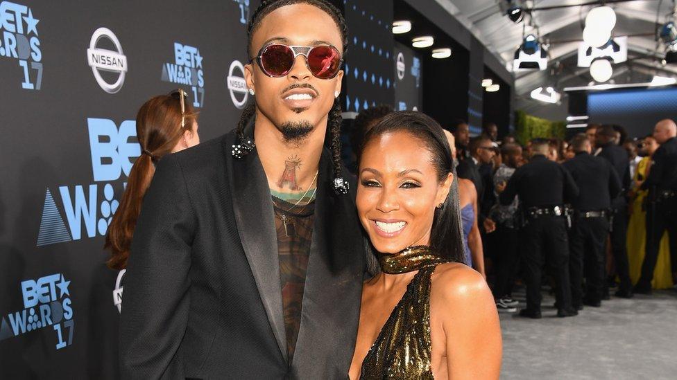 August Alsina and Jada Pinkett Smith at the 2017 BET Awards