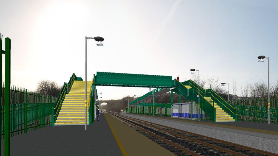 Artist's impression of new station