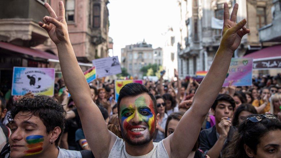 Pride march in Istanbul