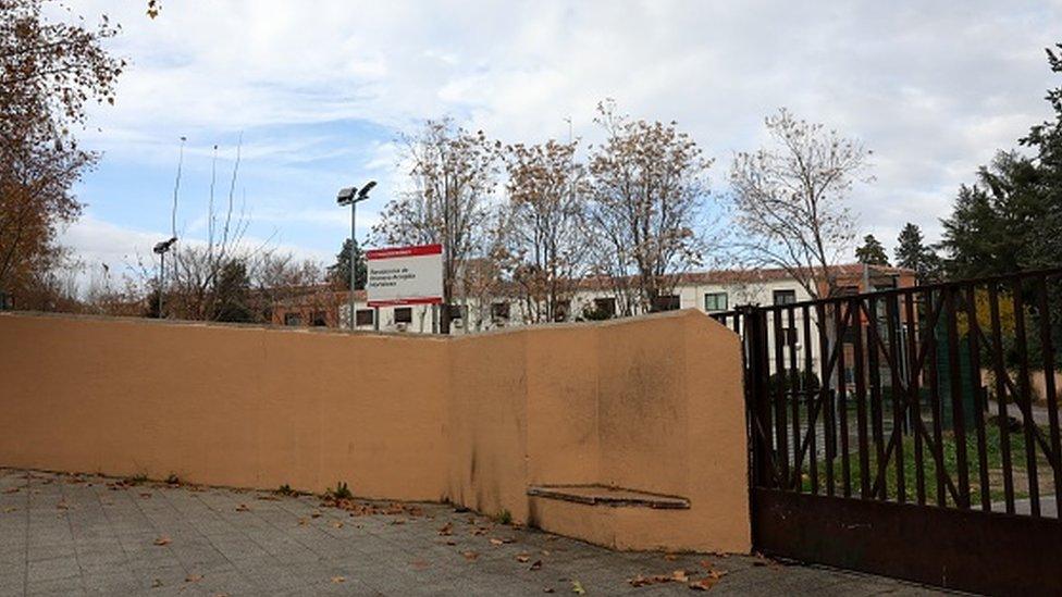 A youth centre that houses migrants in the Hortaleza area of Madrid