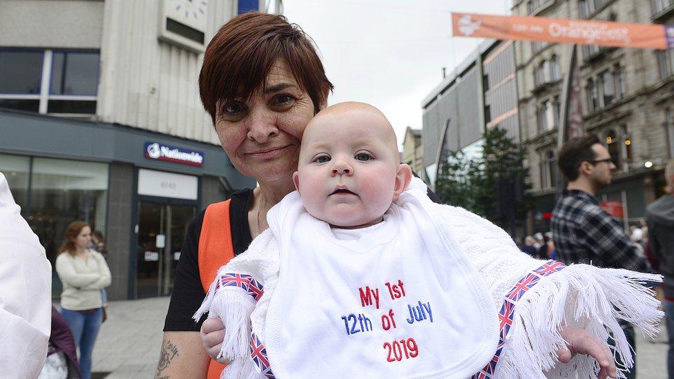 A baby watches its first Twelfth